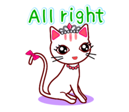 Tiara Cats (English version) sticker #11233907