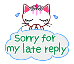 Tiara Cats (English version) sticker #11233934