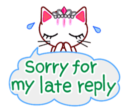 Tiara Cats (English version) sticker #11233934