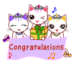 Tiara Cats (English version) sticker #11233938