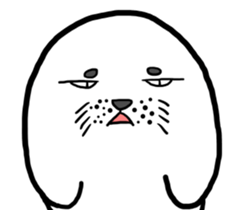 Middle-aged seal sticker #11234364