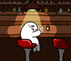 Middle-aged seal sticker #11234383