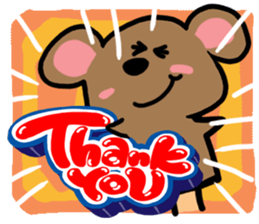 A hamster  Reaction. sticker #11234567