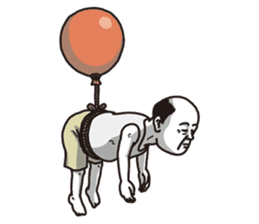 The old guy who travels by a balloon 2 sticker #11234784