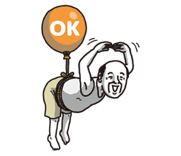 The old guy who travels by a balloon 2 sticker #11234786