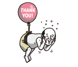 The old guy who travels by a balloon 2 sticker #11234788