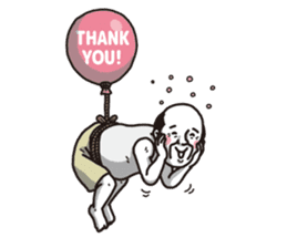 The old guy who travels by a balloon 2 sticker #11234788