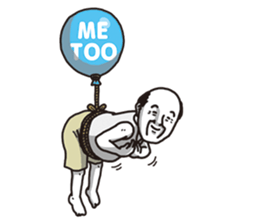 The old guy who travels by a balloon 2 sticker #11234792