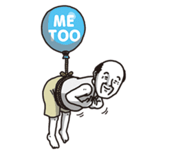 The old guy who travels by a balloon 2 sticker #11234792