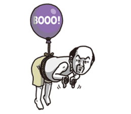 The old guy who travels by a balloon 2 sticker #11234799