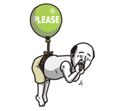 The old guy who travels by a balloon 2 sticker #11234800