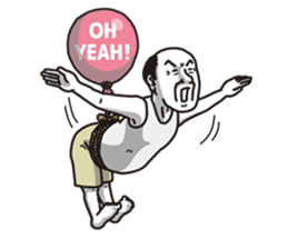 The old guy who travels by a balloon 2 sticker #11234801