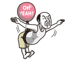 The old guy who travels by a balloon 2 sticker #11234801