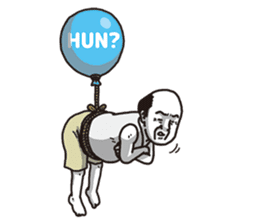 The old guy who travels by a balloon 2 sticker #11234804