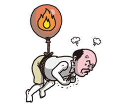 The old guy who travels by a balloon 2 sticker #11234806