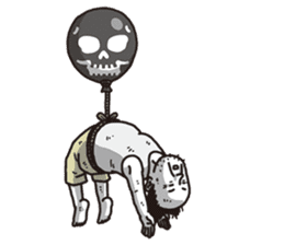 The old guy who travels by a balloon 2 sticker #11234807