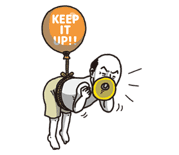 The old guy who travels by a balloon 2 sticker #11234808