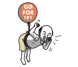 The old guy who travels by a balloon 2 sticker #11234809