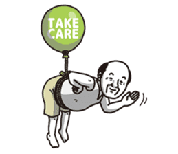 The old guy who travels by a balloon 2 sticker #11234810