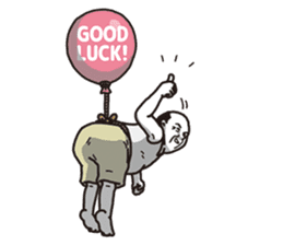 The old guy who travels by a balloon 2 sticker #11234811