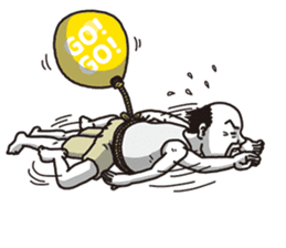 The old guy who travels by a balloon 2 sticker #11234812