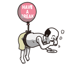 The old guy who travels by a balloon 2 sticker #11234813