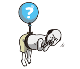 The old guy who travels by a balloon 2 sticker #11234814