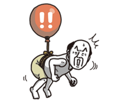 The old guy who travels by a balloon 2 sticker #11234815