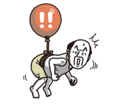 The old guy who travels by a balloon 2 sticker #11234815