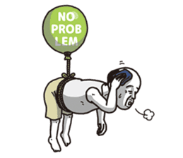 The old guy who travels by a balloon 2 sticker #11234816