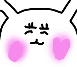 Rabbit with double-fold eyelids sticker #11235248