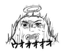 Funny angels sticker #11235288