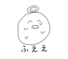 Funny angels sticker #11235290