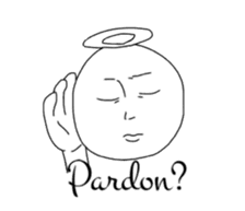 Funny angels sticker #11235294