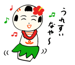 kokeshi doll summer sticker #11235508