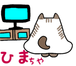Daily conversation of Fat cat Hassaku sticker #11235606