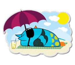 Cute Owl Fukuro sticker #11235632