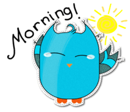 Cute Owl Fukuro sticker #11235638