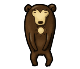 The Sun bear(No Lines) sticker #11236592