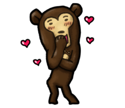 The Sun bear(No Lines) sticker #11236594