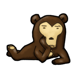 The Sun bear(No Lines) sticker #11236599
