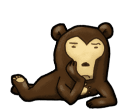 The Sun bear(No Lines) sticker #11236599