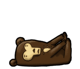 The Sun bear(No Lines) sticker #11236600