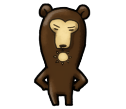 The Sun bear(No Lines) sticker #11236602