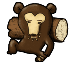 The Sun bear(No Lines) sticker #11236614