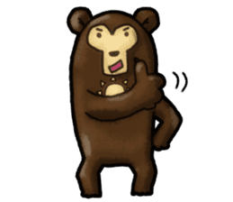 The Sun bear(No Lines) sticker #11236617