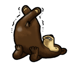 The Sun bear(No Lines) sticker #11236618