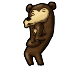The Sun bear(No Lines) sticker #11236619