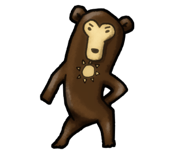 The Sun bear(No Lines) sticker #11236620