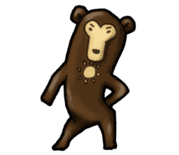 The Sun bear(No Lines) sticker #11236620